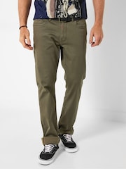 Joe Browns Green Herringbone Straight Fit Trousers - Image 1 of 5