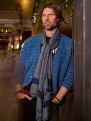 Joe Browns Blue V-Neck Knit Cardigan - Image 1 of 7