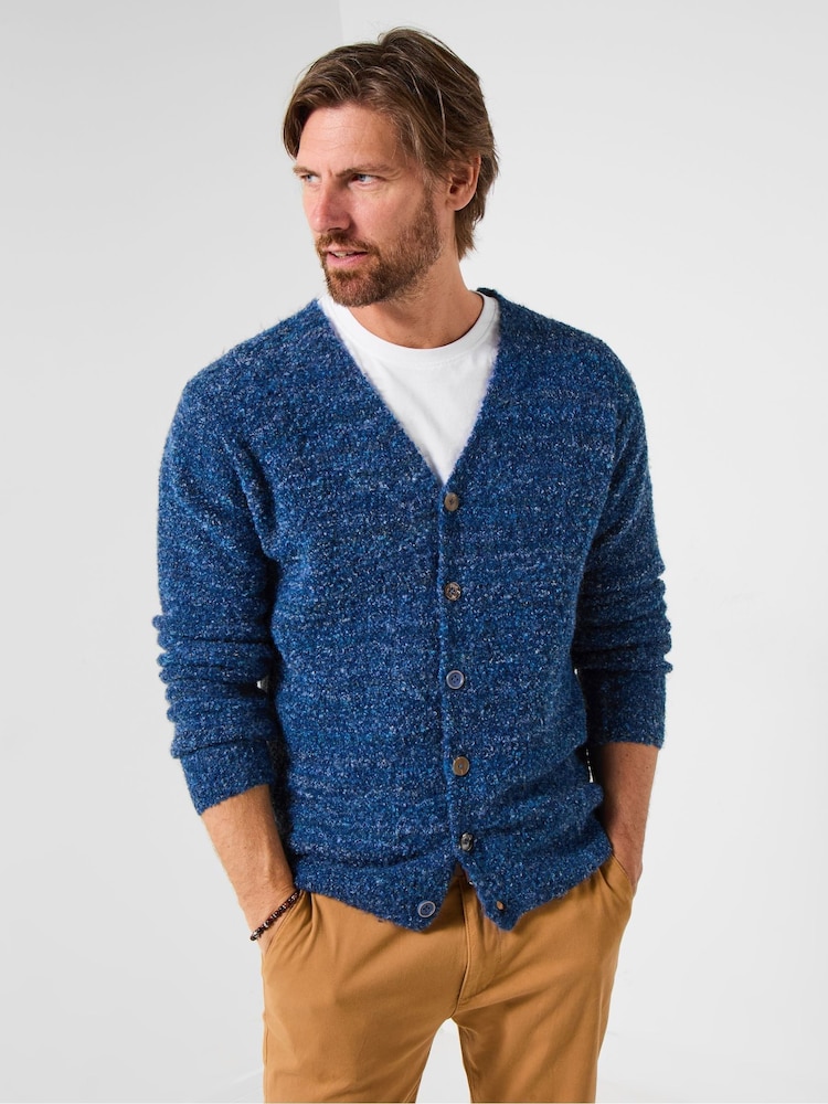 Joe Browns Blue V-Neck Knit Cardigan - Image 2 of 7
