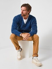 Joe Browns Blue V-Neck Knit Cardigan - Image 5 of 7