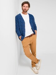Joe Browns Blue V-Neck Knit Cardigan - Image 6 of 7