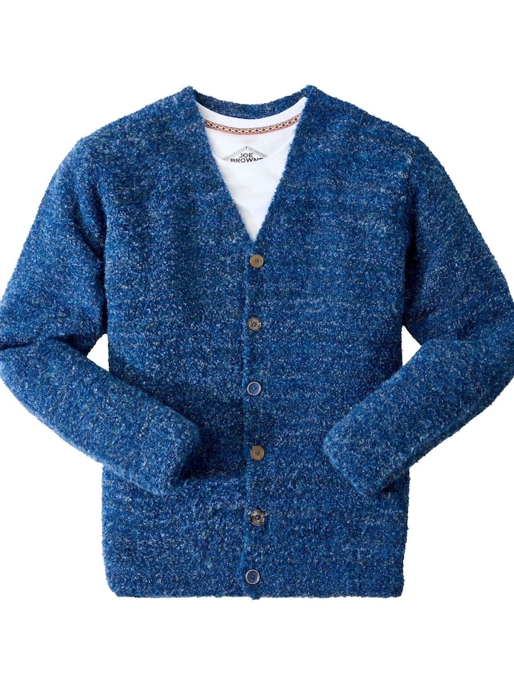 Joe Browns Blue V-Neck Knit Cardigan - Image 7 of 7