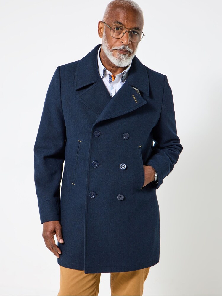 Joe Browns Blue Double-Breasted Coat - Image 2 of 8 Joe Browns Blue Double-Breasted Coat - Image 2 of 8