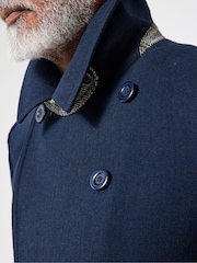 Joe Browns Blue Double-Breasted Coat - Image 6 of 8