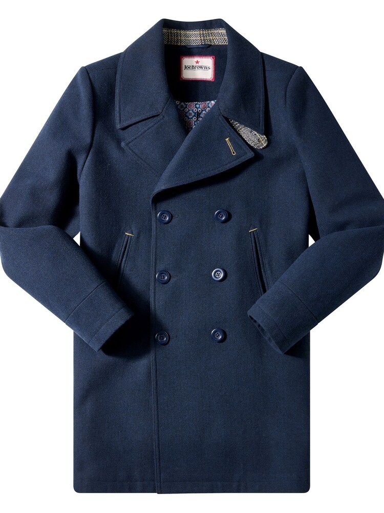 Joe Browns Blue Double-Breasted Coat - Image 8 of 8 Joe Browns Blue Double-Breasted Coat - Image 8 of 8