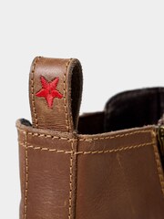 Joe Browns Brown Distressed Leather Chelsea Boots - Image 4 of 4