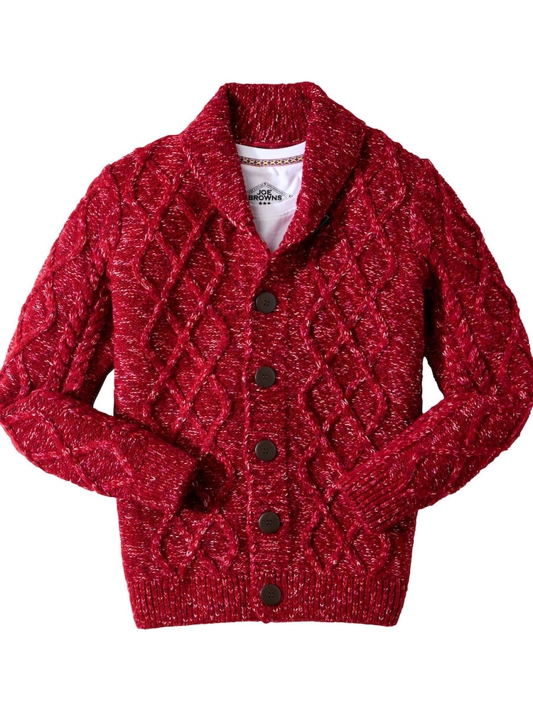 Joe Browns Red Toggle Cable Cardigan - Image 6 of 6