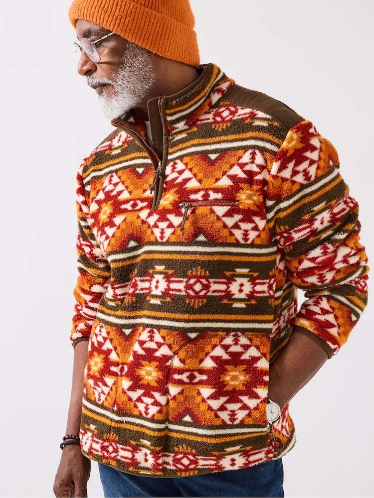 Joe Browns Orange Cozy Funnel Fleece - Image 1 of 5