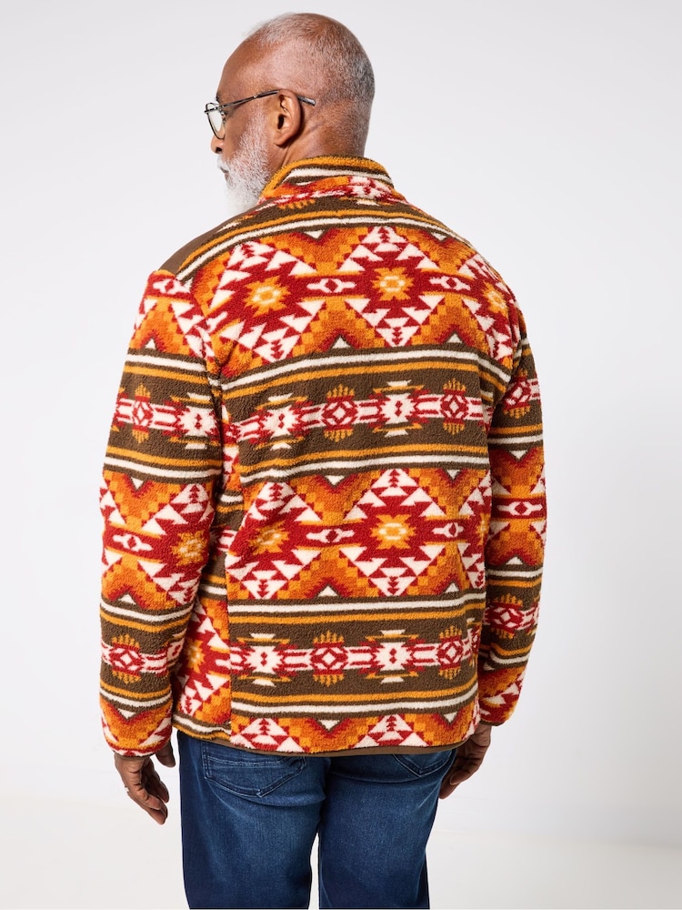 Joe Browns Orange Cozy Funnel Fleece - Image 2 of 5
