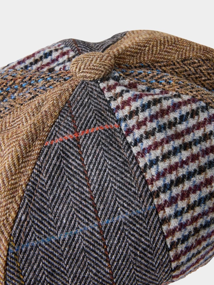 Joe Browns Classic Cap with Striking Multicolour Tweed Panels - Slika 2 iz 3