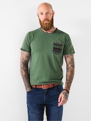 Joe Browns Green Twin Needle Hem T Shirt - Image 1 of 5