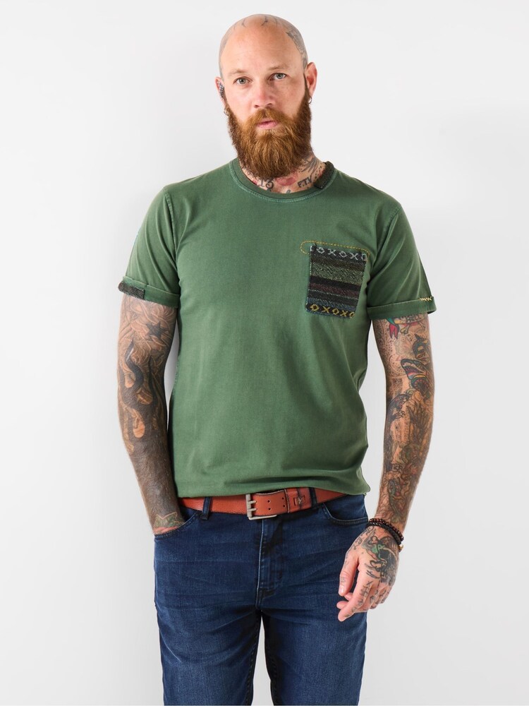 Joe Browns Green Twin Needle Hem T Shirt - Image 1 of 5 Joe Browns Green Twin Needle Hem T Shirt - Image 1 of 5