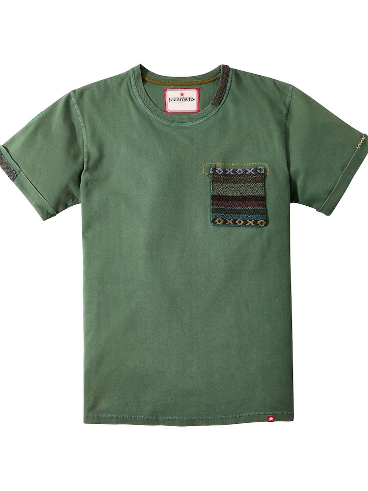 Joe Browns Green Twin Needle Hem T Shirt - Image 5 of 5 Joe Browns Green Twin Needle Hem T Shirt - Image 5 of 5