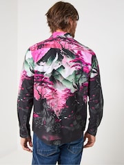 Joe Browns Pink Bold Artwork Print Shirt - Image 4 of 6