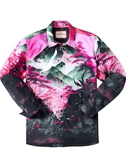 Joe Browns Pink Bold Artwork Print Shirt - Image 6 of 6