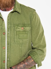Joe Browns Green Embroidered Stitch Detail Shirt - Image 3 of 6