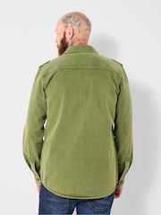 Joe Browns Green Embroidered Stitch Detail Shirt - Image 4 of 6