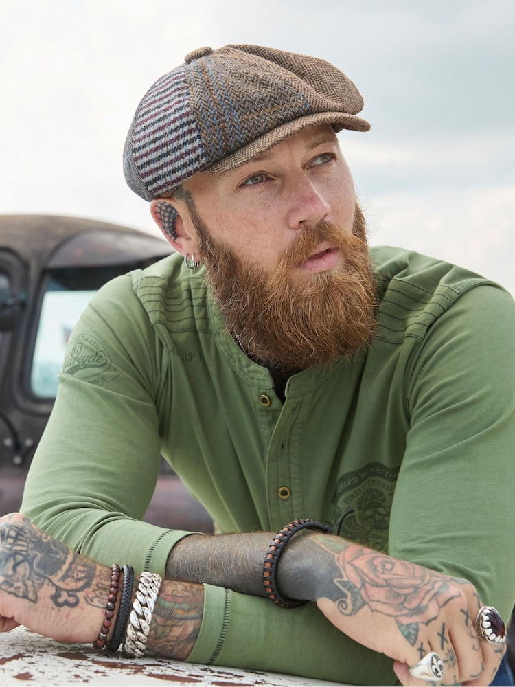 Joe Browns Green Button Henley T-Shirt - Image 2 of 7 Joe Browns Green Button Henley T-Shirt - Image 2 of 7