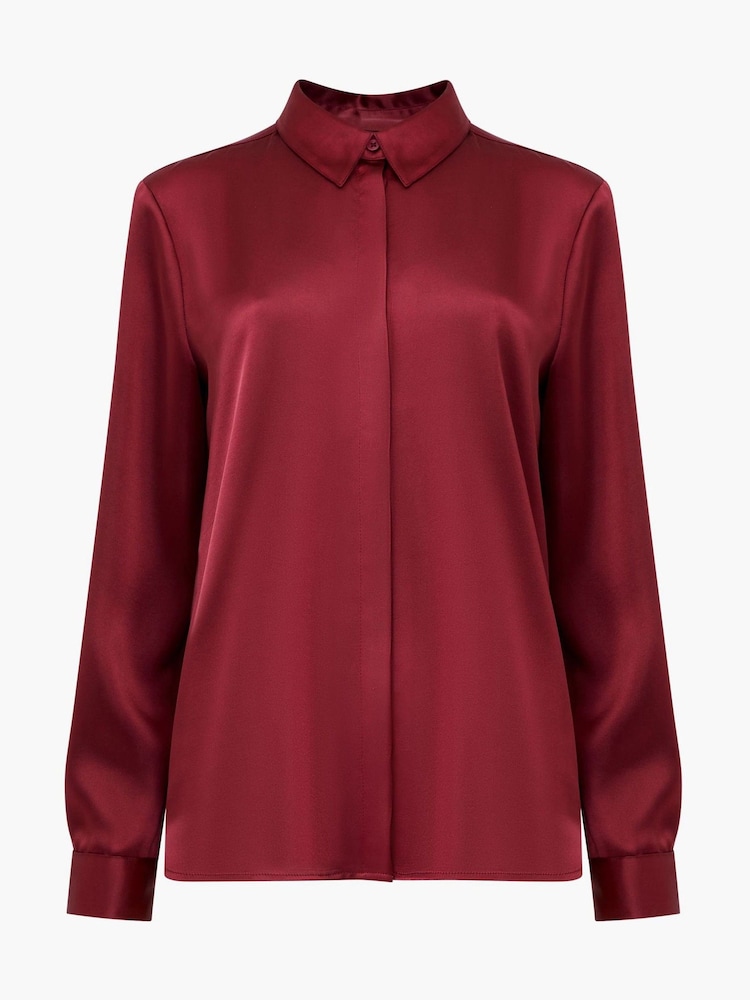 French Connection Irina Satin Long Sleeves Shirt - صورة 4 من 4