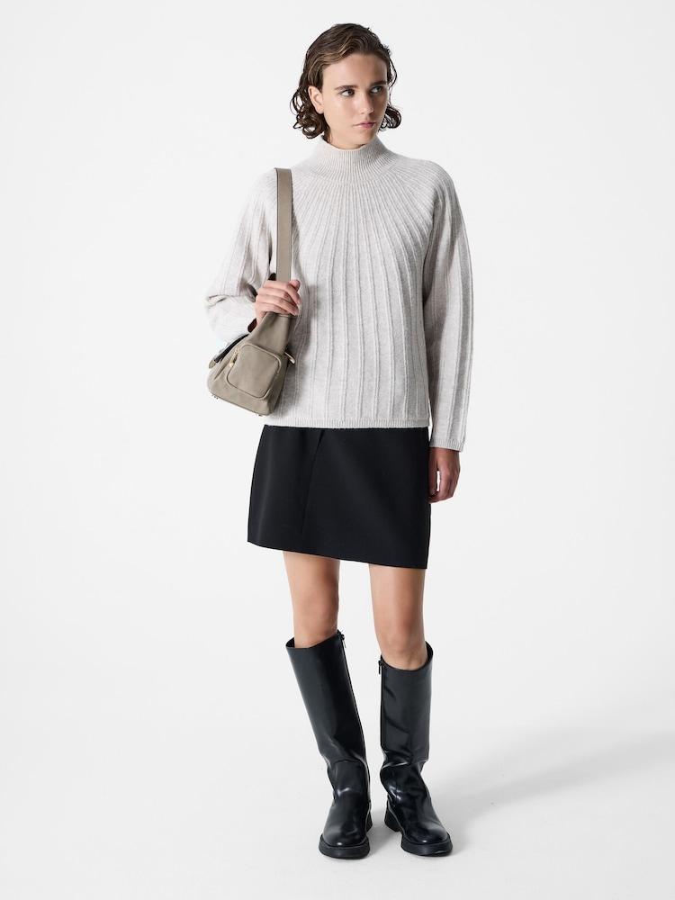 French Connection Natural Kezia Grown On Knit Jumper - Image 1 of 4