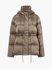 French Connection Green Kendra Nylon Puffer Jacket - Image 4 of 4