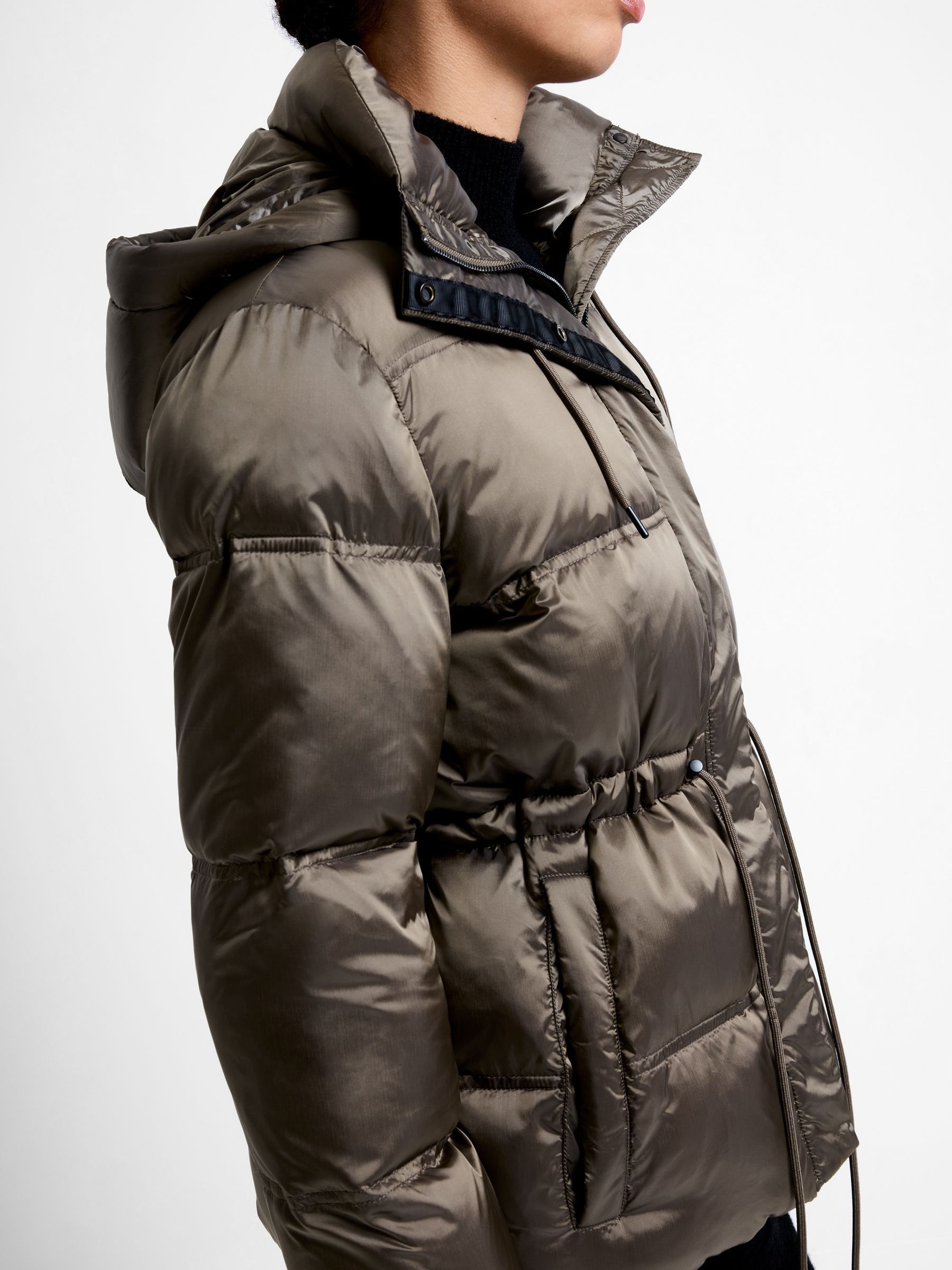 Buy French Connection Green Kendra Nylon Puffer Jacket from the