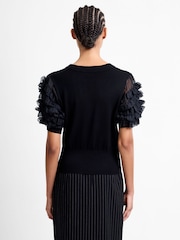 French Connection Krista Mix Stacked Ruffle Top - Imagen 2 de 5