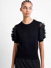 French Connection Krista Mix Stacked Ruffle Top - Imagen 4 de 5