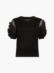 French Connection Krista Mix Stacked Ruffle Top - Imagen 5 de 5