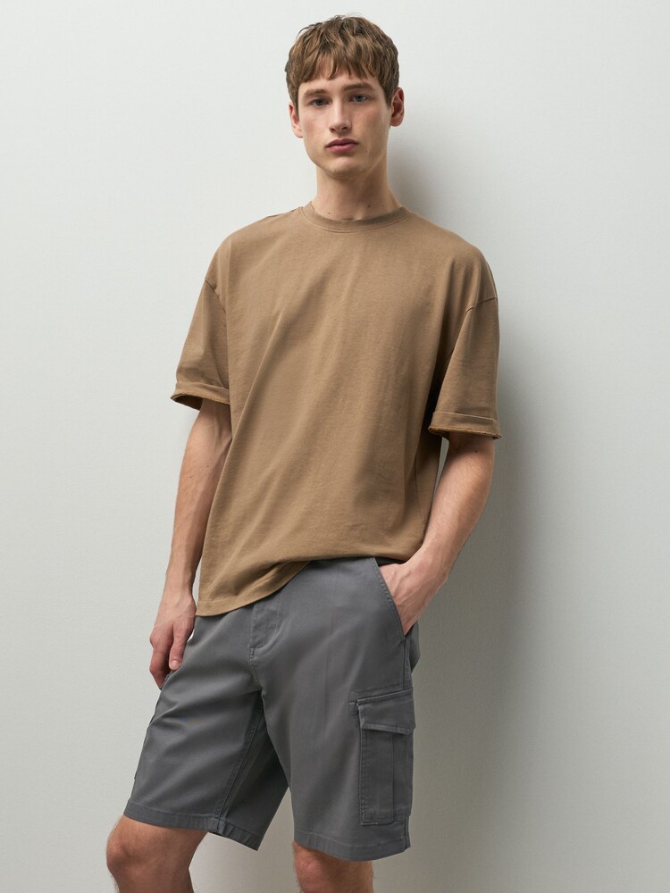 Ink Blue/Charcoal - სტრეჩ კარგო შორტები - სურათი 2 14-დან