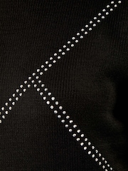 Roman Black Curve Hotfix Knit Jumper - Image 5 of 5