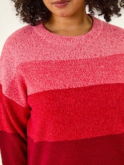 Roman Red Curve Ombre Stripe Knit Jumper - Image 5 of 5