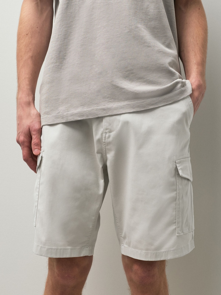 Bone Stretch Cargo Shorts - Image 1 of 10