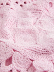 Pink Lemon 100% Cotton Crochet Knitted Tank Top - Image 8 of 8