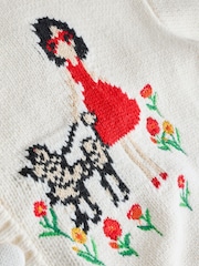 Ecru Cotton Rich House Scene Cardigan - Image 7 of 7