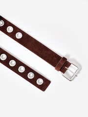 Mint Velvet Brown Suede Eyelet Belt - Image 2 of 3