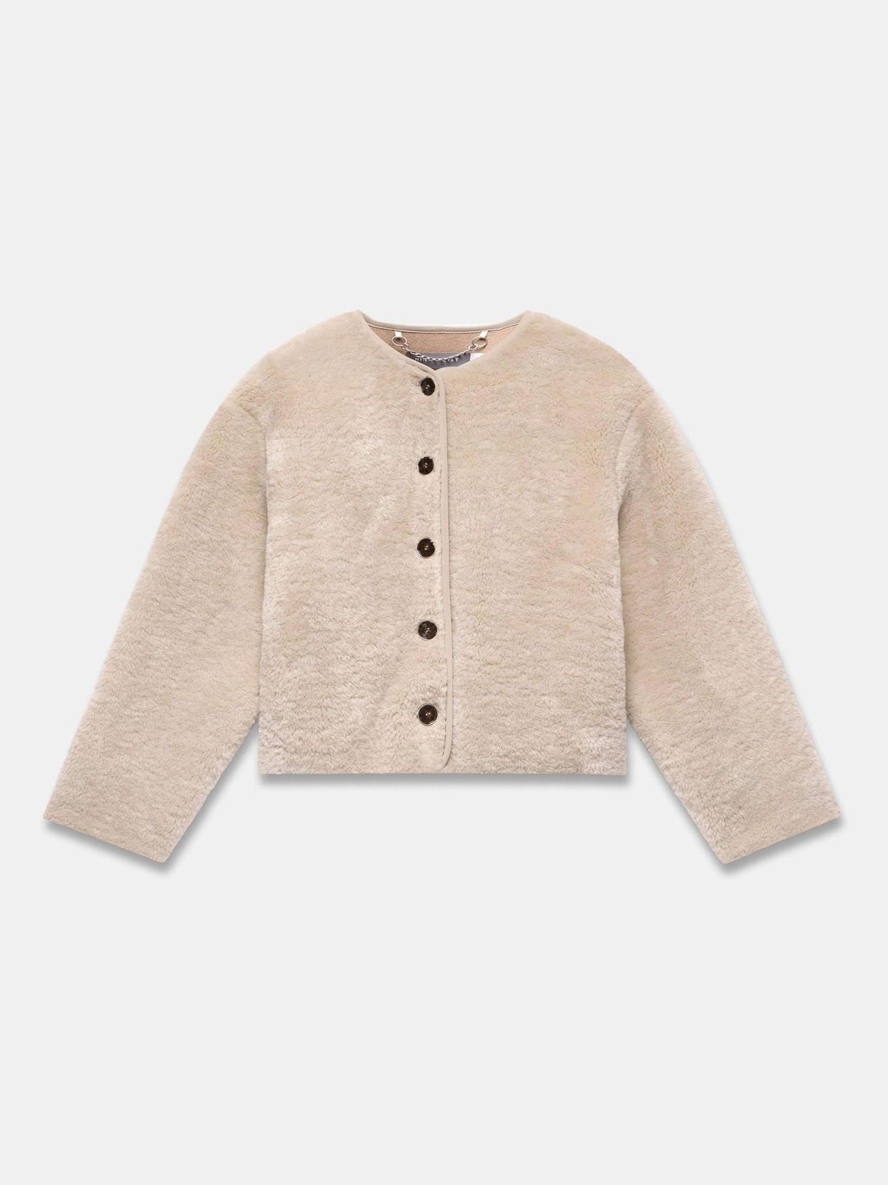 【新品】Soft Ox Utility Collarless Jacket L Buy Mint Velvet Natural Tan Borg Collarless Jacket from Next Italy