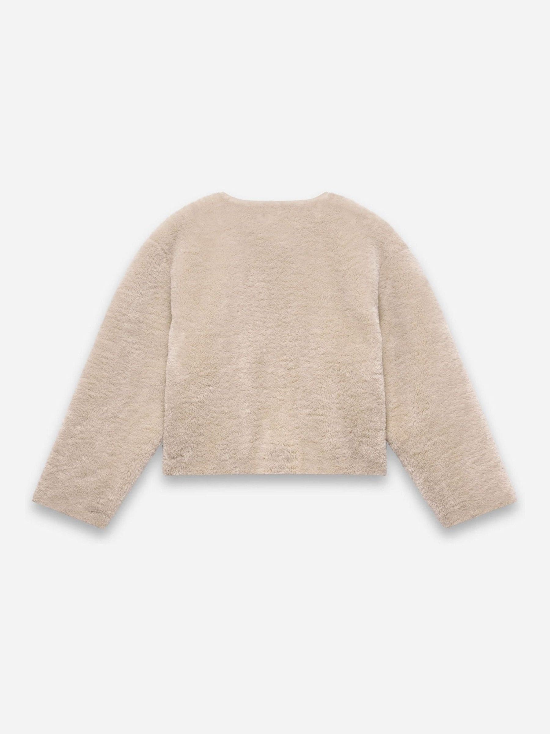 Buy Mint Velvet Natural Tan Borg Collarless Jacket from Next USA