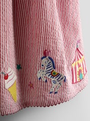 Red Fairground - JoJo Maman Bébé Cross Back Appliqué Sundress - Imaginea 3 din 4