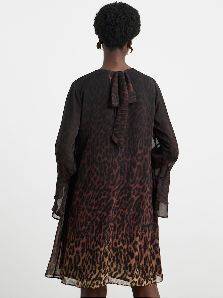Joanna Hope Animal Crinkle Shift Dress - Image 2 of 4