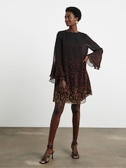 Joanna Hope Animal Crinkle Shift Dress - Image 4 of 4