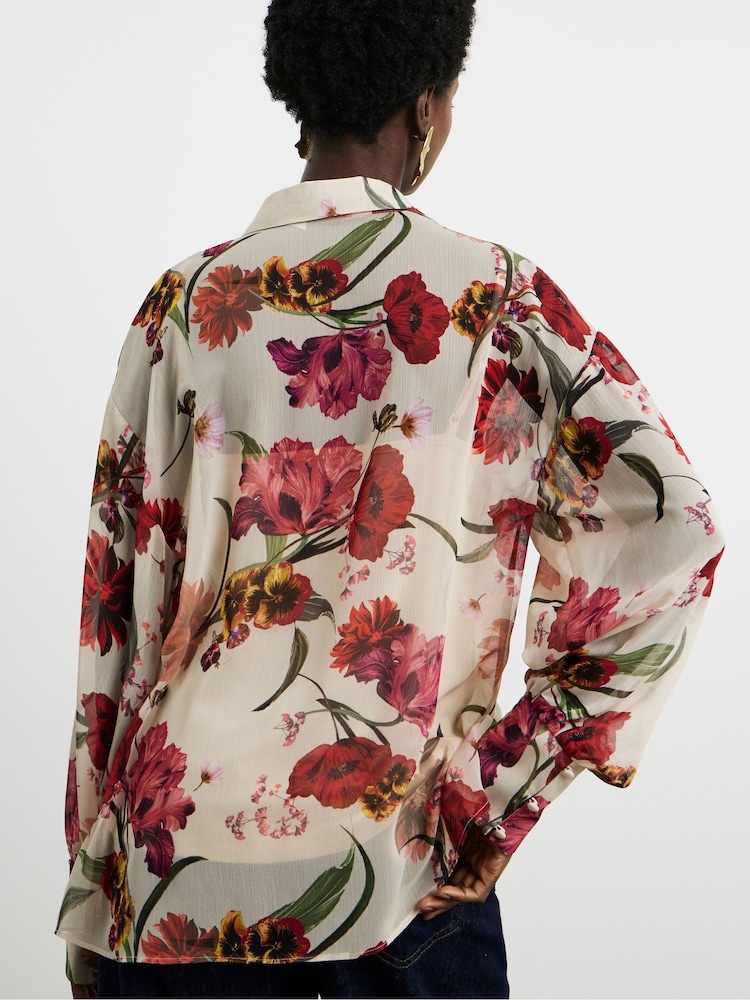 Joanna Hope Red Relaxed Printed Shirt - Image 2 of 4