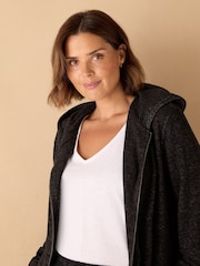 Live Unlimited Grey Curve Supersoft Zip Hoodie - Image 4 of 4