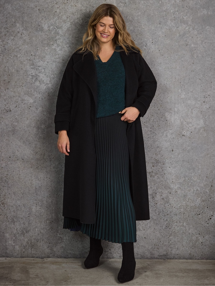 Live Unlimited Green Curve Ombre Pleated Skirt - Image 6 of 6 Live Unlimited Green Curve Ombre Pleated Skirt - Image 6 of 6