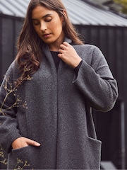 Live Unlimited Grey Coatigan With Patch Pockets - Image 6 of 6