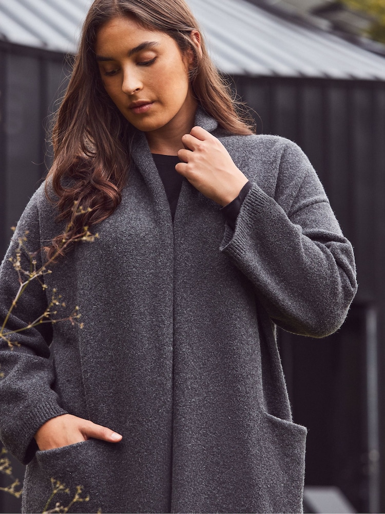 Live Unlimited Grey Coatigan With Patch Pockets - Image 6 of 6 Live Unlimited Grey Coatigan With Patch Pockets - Image 6 of 6