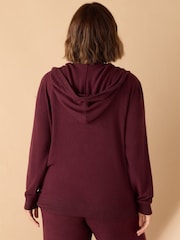 Live Unlimited Red Curve Burgundy Supersoft Zip Hoodie - Image 3 of 5