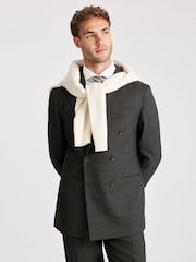 MOSS Tailored Fit Charcoal Grey Italian Jacket - Image 2 of 4