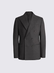 MOSS Charcoal Italian Tailored Fit Double Breasted Suit Jacket - Image 5 of 5