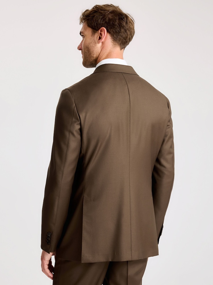MOSS Tailored Fit Tobacco Italian Twill Brown Jacket - Image 4 of 4 MOSS Tailored Fit Tobacco Italian Twill Brown Jacket - Image 4 of 4